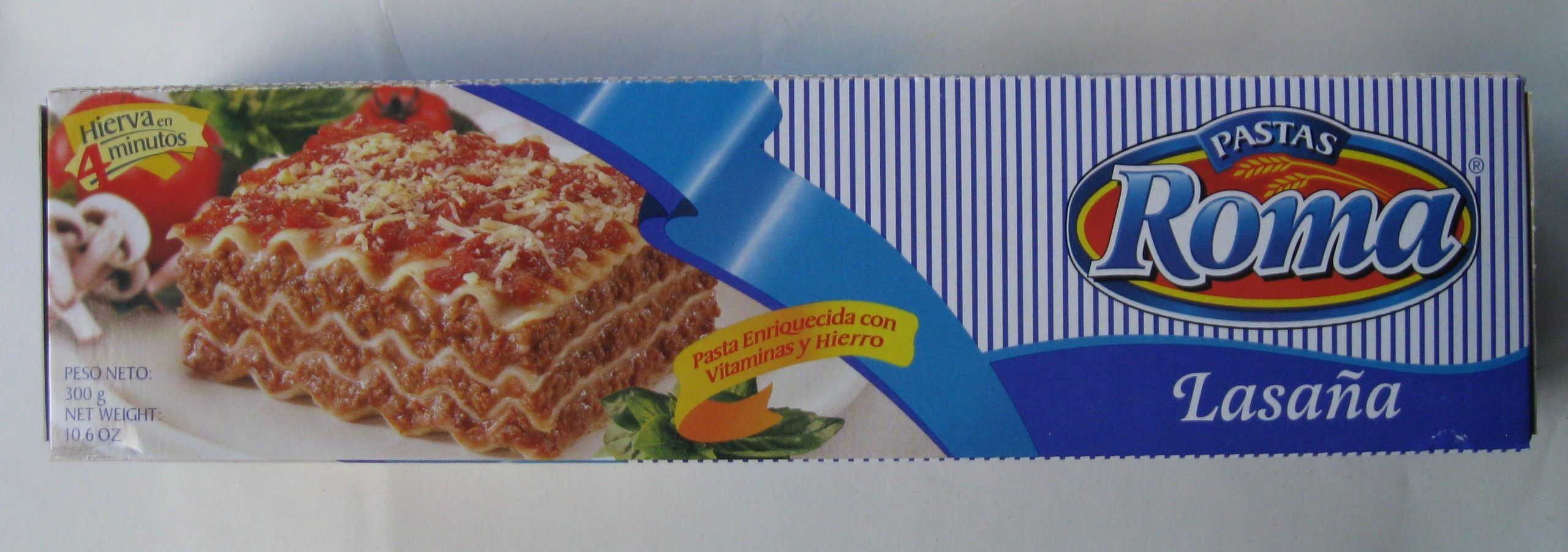 PASTA ROMA LASAÑA ROMA 400 GR UNID - Joyca Food Service