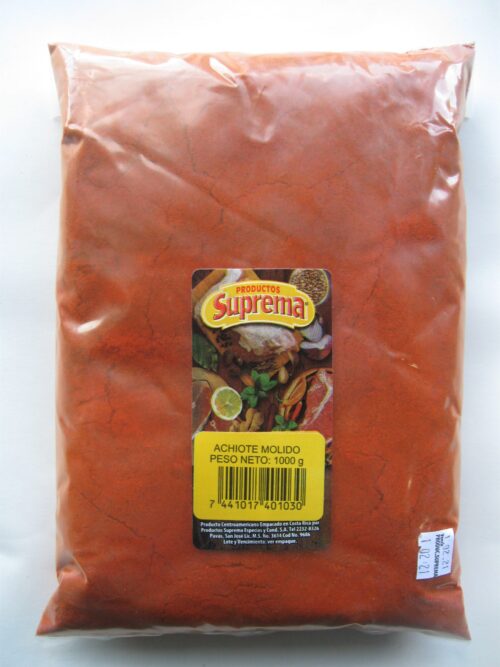 Distribuidora de productos para restaurante marca Suprema, Achiote molido