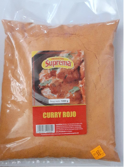 Distribuidora de productos para restaurante marca Suprema, Curry Rojo