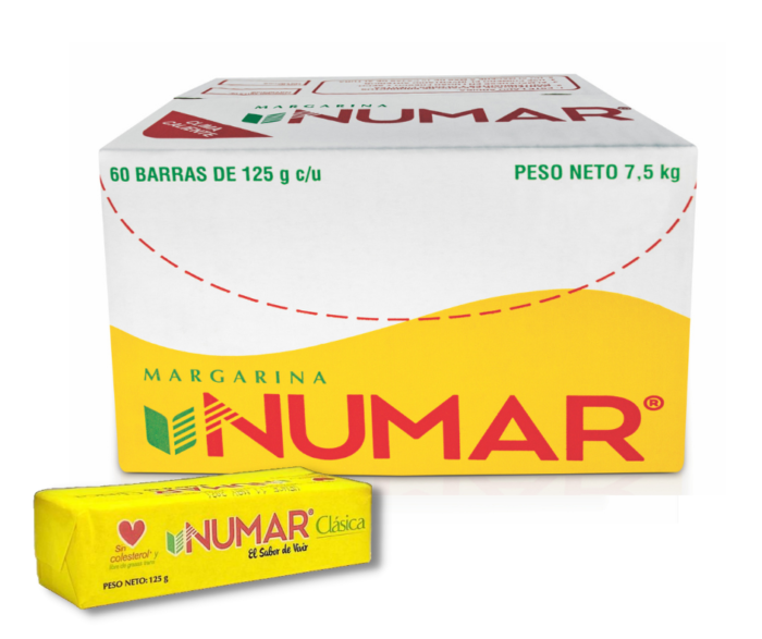 Distribuidora de productos para restaurante marca Numar, margarina