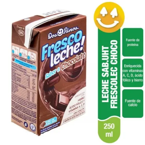 Distribuidora de productos para restaurante marca Dos pinos, fresco leche chocolate