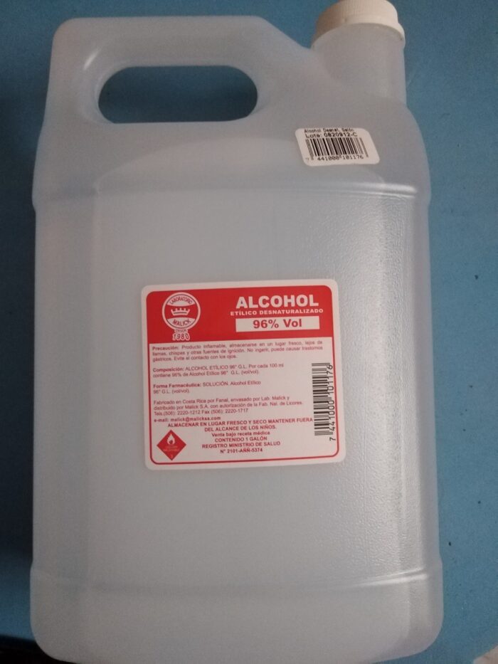 Distribuidora de productos para restaurante, Alcohol liquido