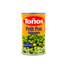 Distribuidora de productos para restaurante marca Toños, Petit Pois