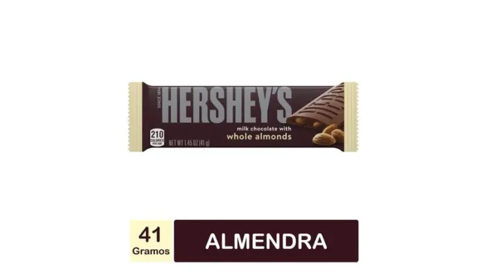 Distribuidora de productos para restaurante marca Hershey´s, chocolate almendra