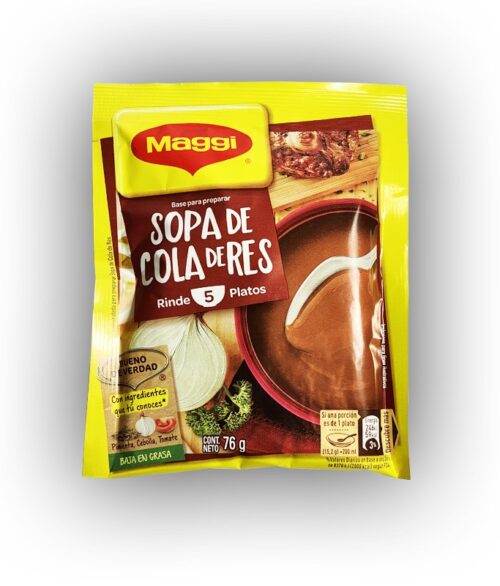 Distribuidora de productos para restaurante marca Maggi, Sopa de cola de res