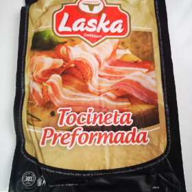 Distribuidora de productos para restaurante marca Laska, Tocineta preformada